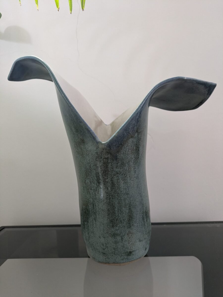 Arum Lily -  Ocean Patina blue Vase - Image 2