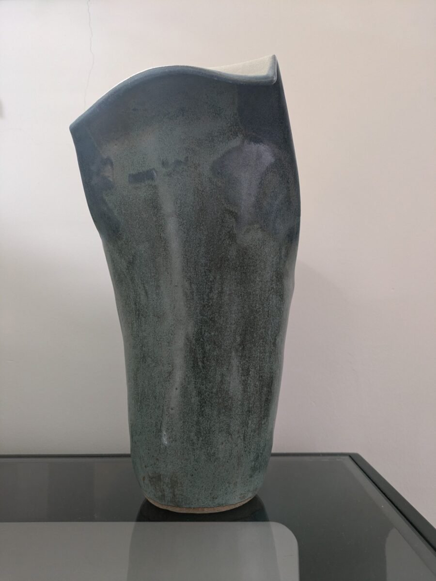 Arum Lily -  Ocean Patina blue Vase - Image 4