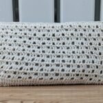 Handmade Cream Color Crochet Zipper Pouch - Stylish Wool Wallet for Everyday Use